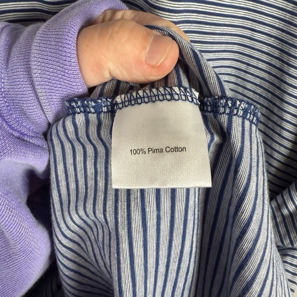 Peter Millar Men’s Striped Performance Polo in White/Navy Size XL - Picture 5 of 9